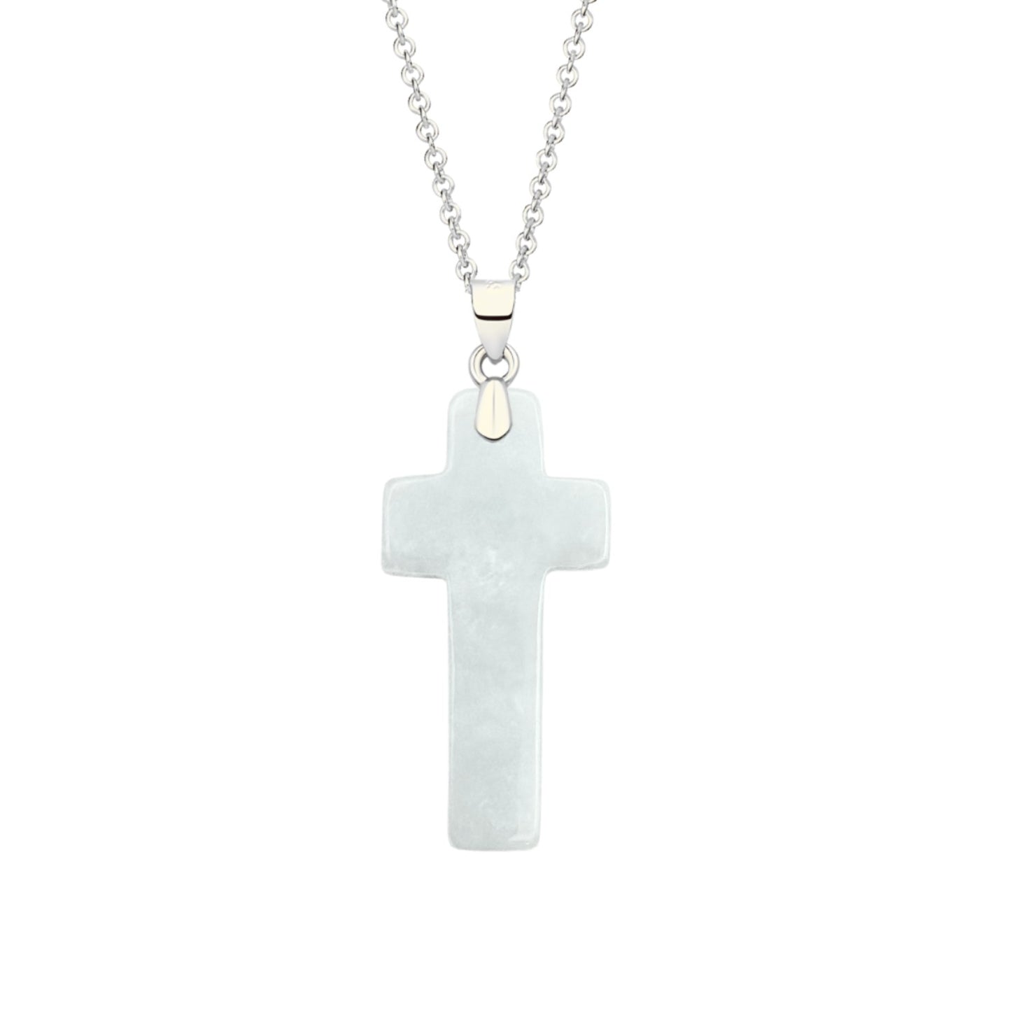 Cross Jade Charm Pendant