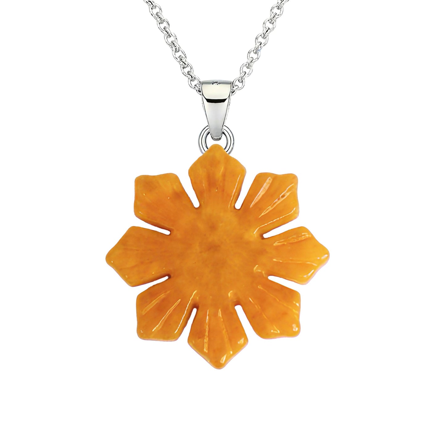 Filipino Sun Yellow Jade Pendant