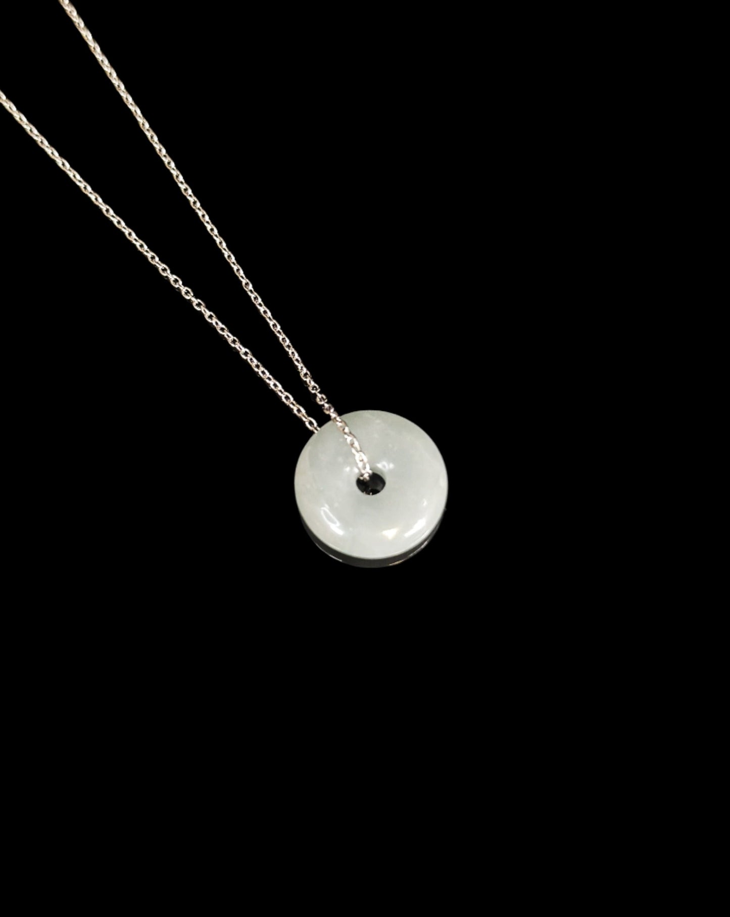 CIRCLE JADE CHARM PENDANT