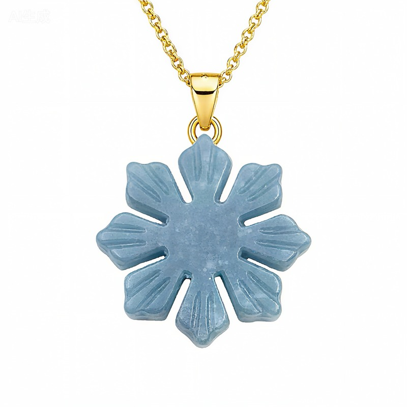 Filipino Sun Bluewater Jade Pendant
