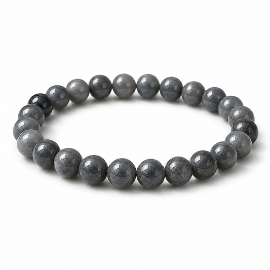 10mm Wuji Jade Beaded Bracelet