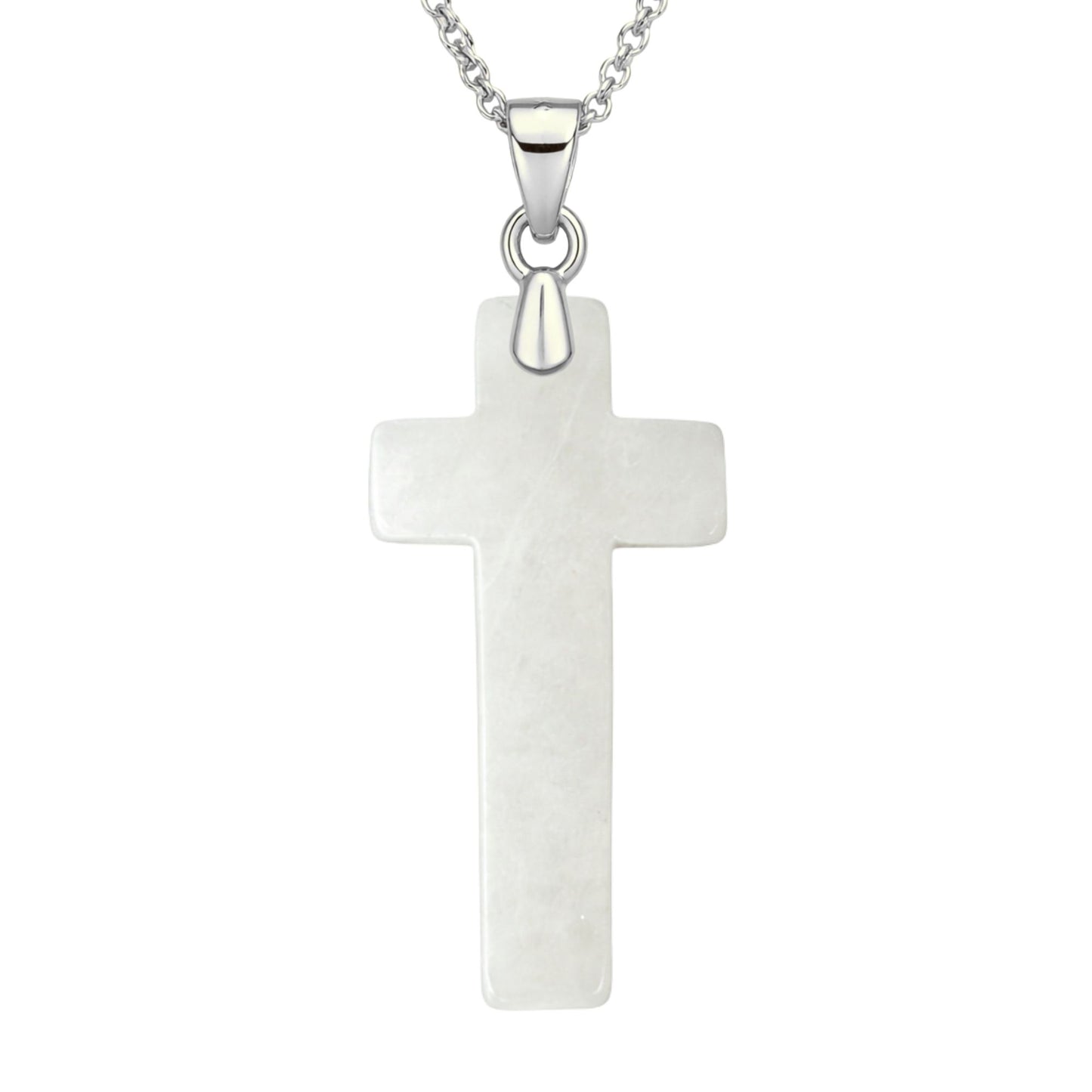 Cross Jade Charm Pendant