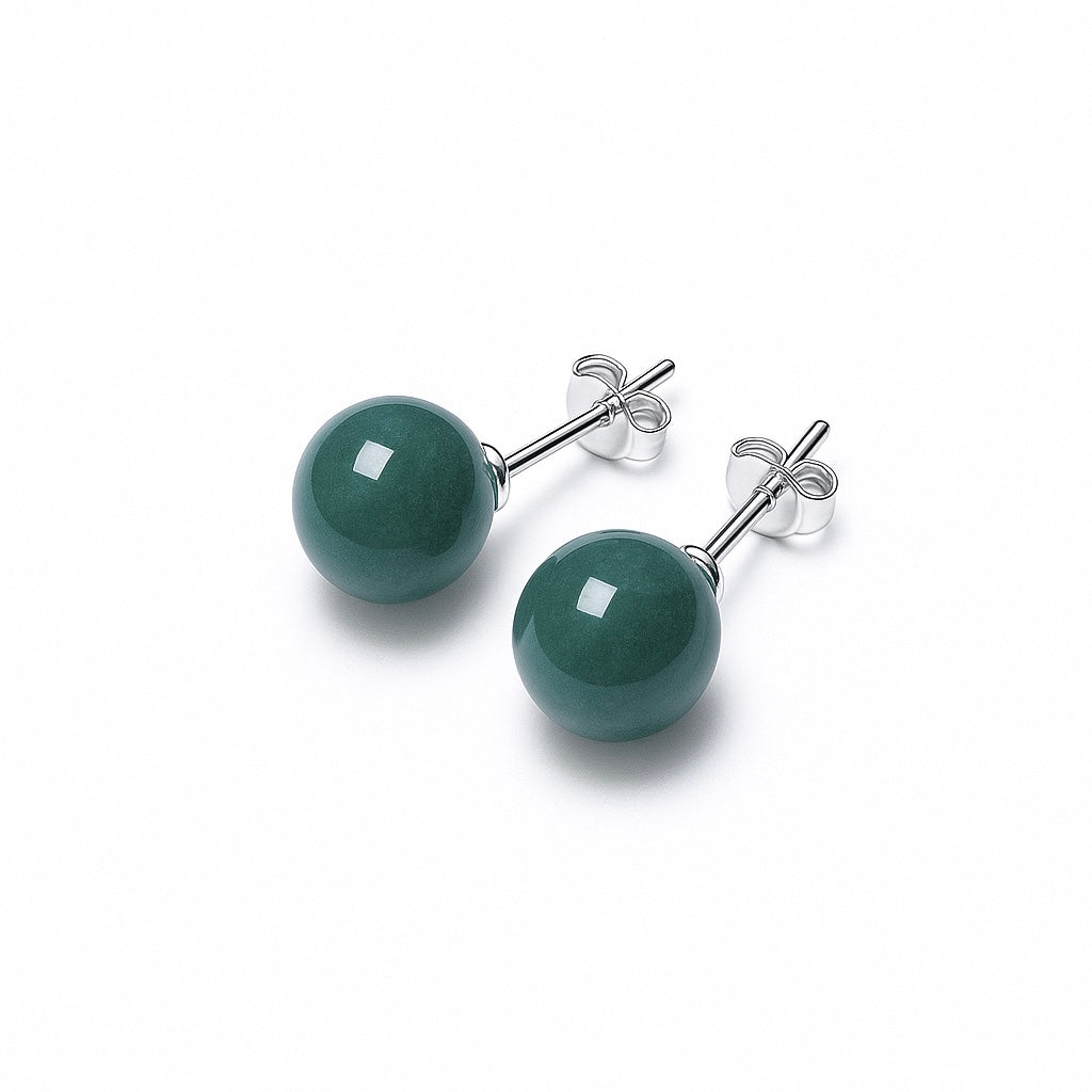 Bluewater Jade Studs