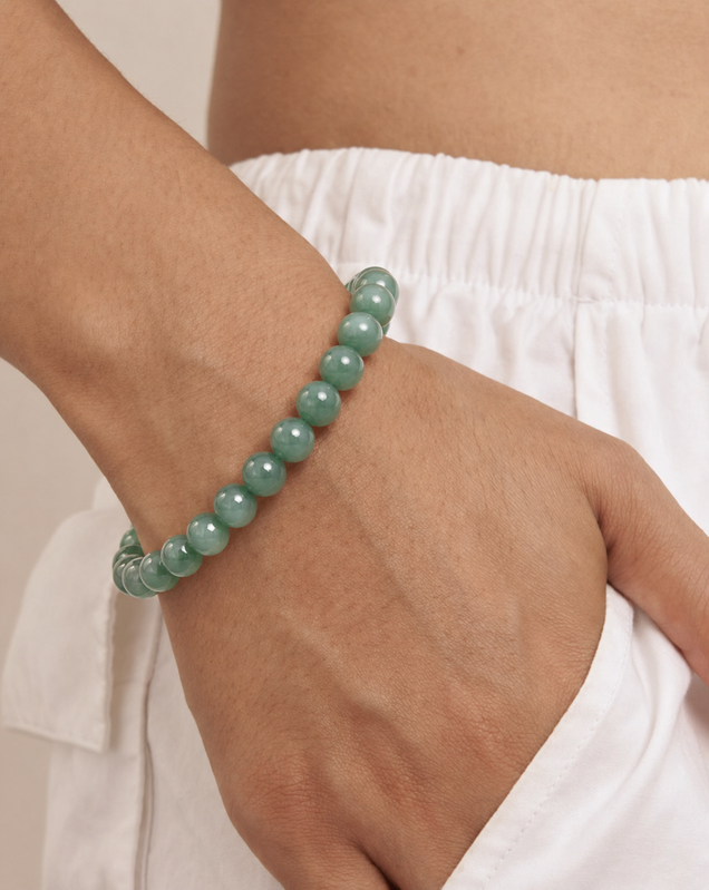 8mm Bluewater Jade Bracelet
