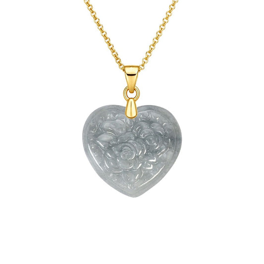 Heart Rose Pendant