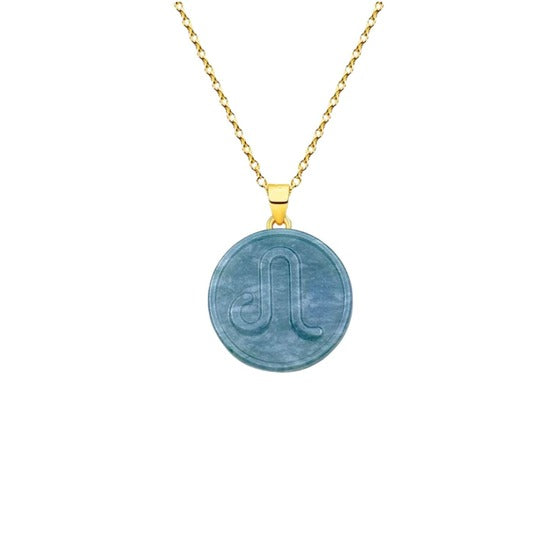 Mini Astrology Zodiac Jade Pendant