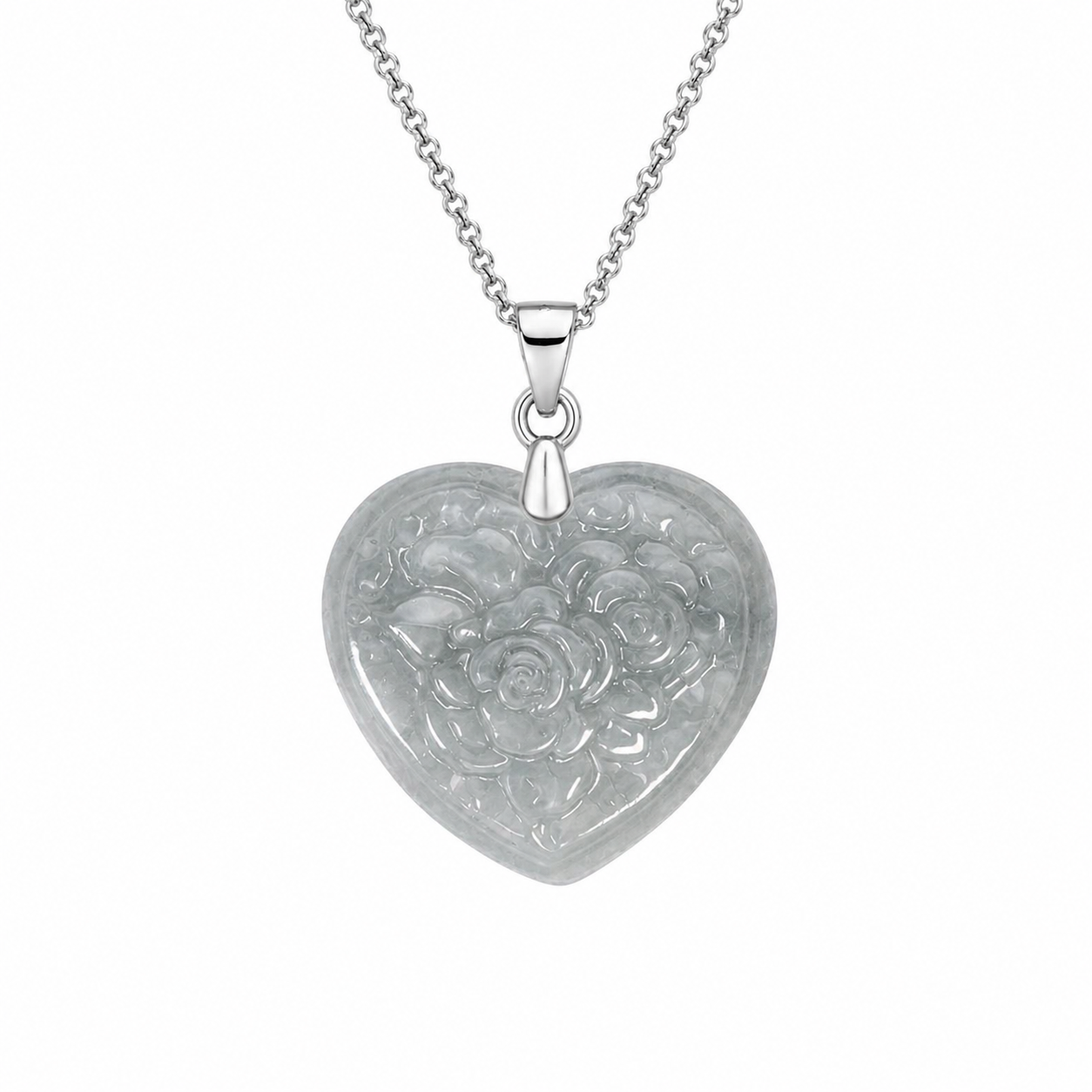 Heart Rose Pendant