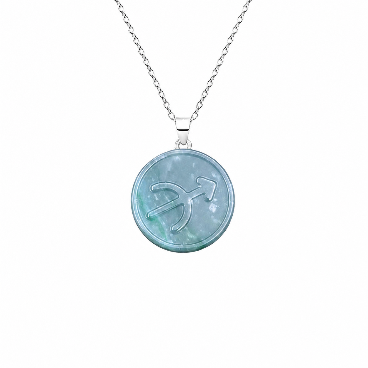 Mini Astrology Zodiac Jade Pendant