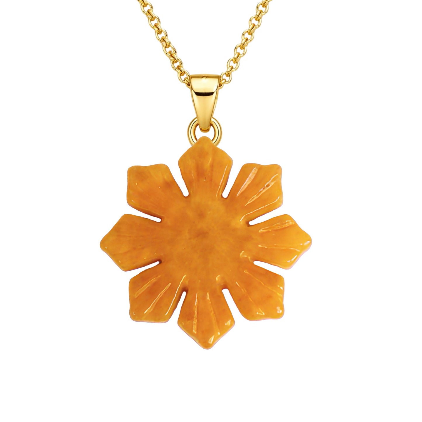 Filipino Sun Yellow Jade Pendant