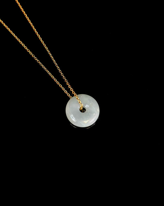 CIRCLE JADE CHARM PENDANT