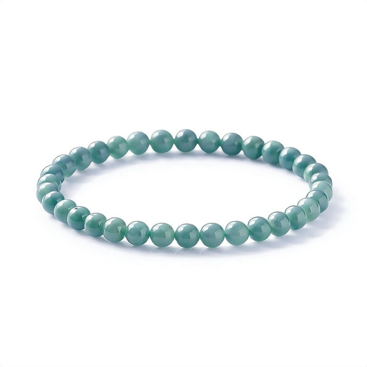 6mm Bluewater Jade Beaded Bracelet