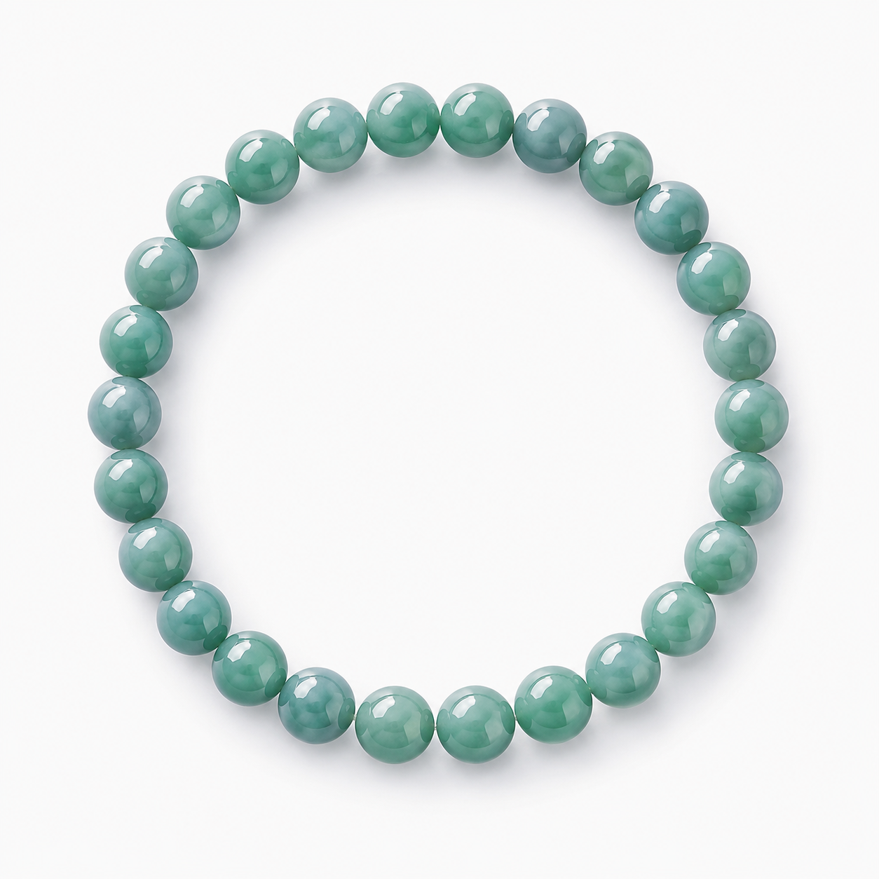 8mm Bluewater Jade Bracelet