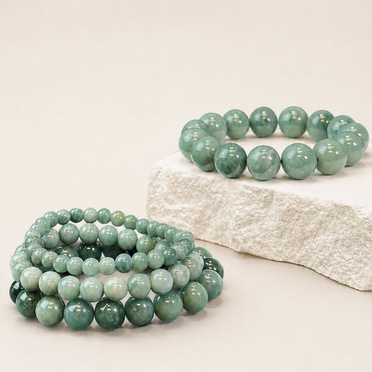Bluewater Jade Beaded Bracelet